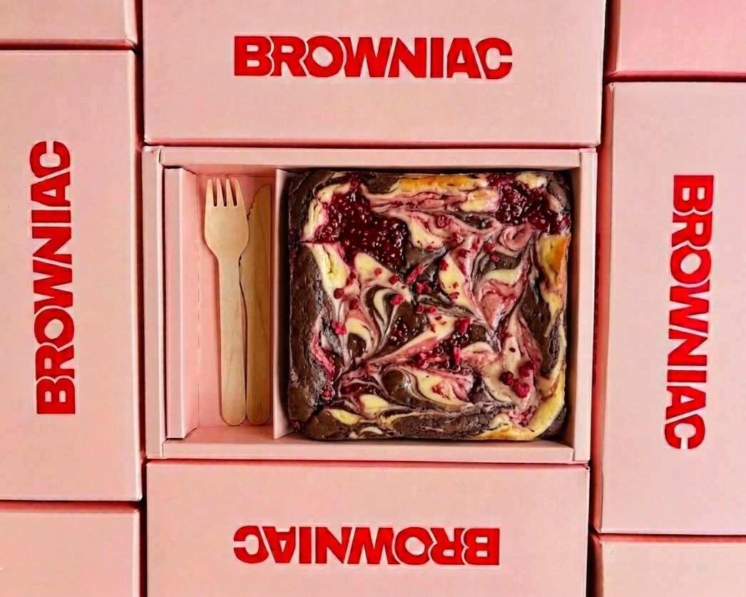 Raspberry Cheesecake Brownie Slab