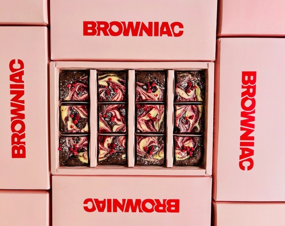 Raspberry Cheesecake Brownie  (Box of 12)